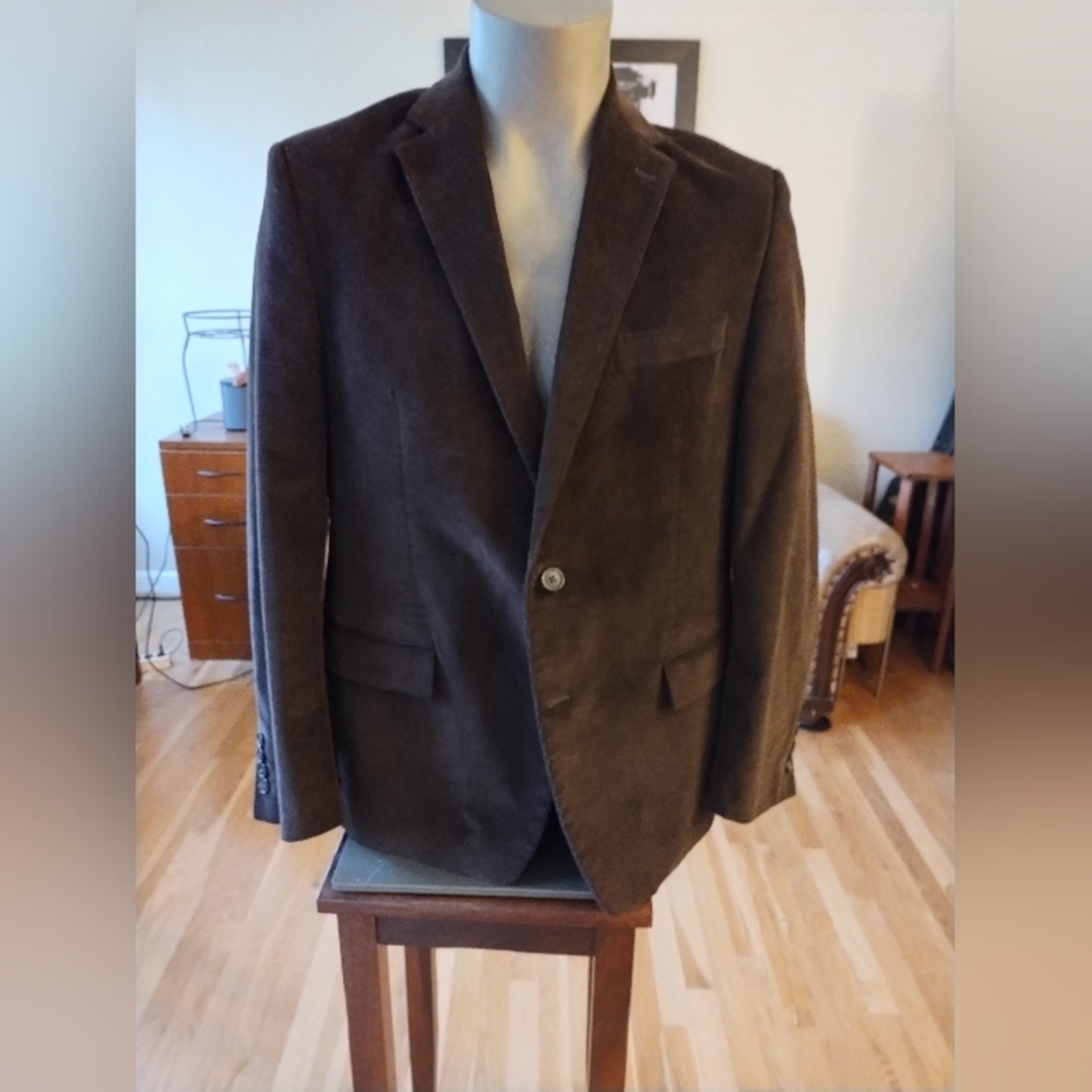 * Club Room Brown Corduroy Sport Coat Blazer Size 42R